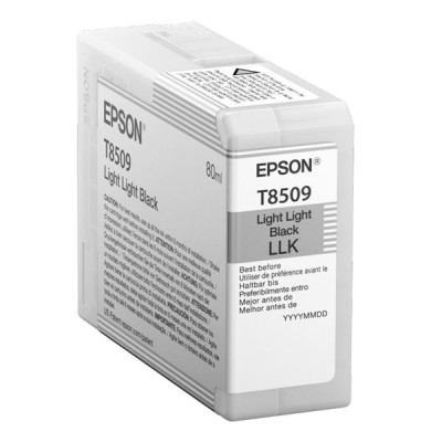Originálny atrament Epson T8509 (C13T850900), svetlo svetlo čierny, 80 ml
