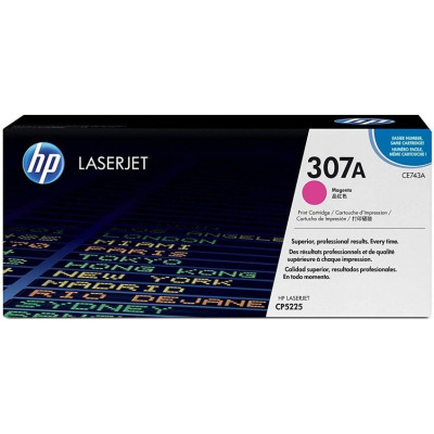 Originálny toner HP CE743A (307A), purpurový, 7300 strán