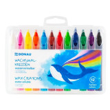 Voskovky Donau - rozpustné, so škrabkou, 12 ks