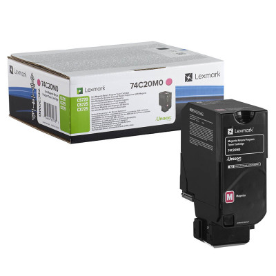 Originálny toner Lexmark 74C20M0 (74C20ME), purpurový, 3000 strán