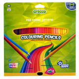 Pastelky Cricco - trojhranné, 60 ks farieb, blister