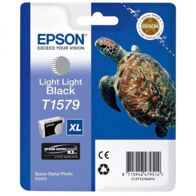 Originálny atrament Epson T1579 (C13T15794010), svetlo svetlo čierny, 25,9 ml