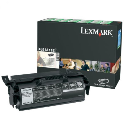 Originálny toner Lexmark X651A11E, čierny, 7000 strán