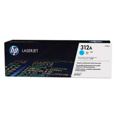 Originálny toner HP CF381A (312A), azúrový, 2700 strán