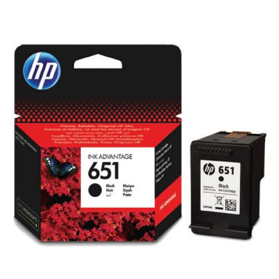 Originálny atrament HP C2P10AE (651), čierny, 600 strán
