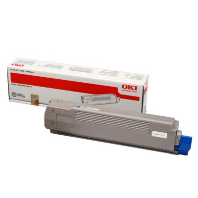 Originálny toner Oki C801 (44643003), azúrový, 7300 strán