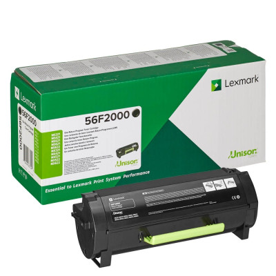 Originálny toner Lexmark 56F2000, čierny, 6000 strán
