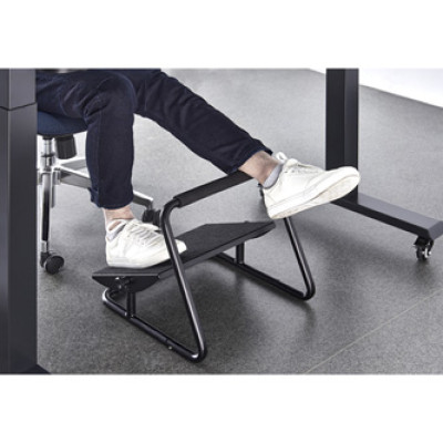 Powerton ERGO FLEX podstavec pod nohy, čierny