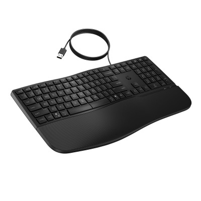 HP 480 Comfort Wired Keyboard – drôtová ergonomická klávesnica CZ/SK