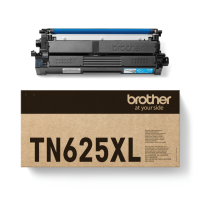 Brother TN-625XLC, originálny toner, azúrový