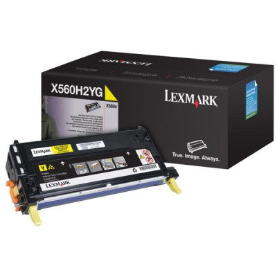 Originálny toner Lexmark X560H2YG, žltý, 10000 strán