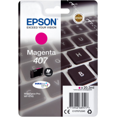 Originálny atrament Epson T07U3 (C13T07U340), purpurový, 1900 strán (20,3 ml)