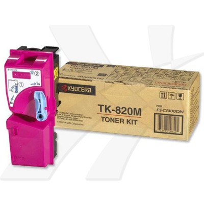 Originálny toner Kyocera TK-820M, purpurový, 7000 strán