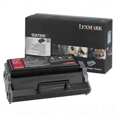 Originálny toner Lexmark 12A7305, čierny, 6000 strán