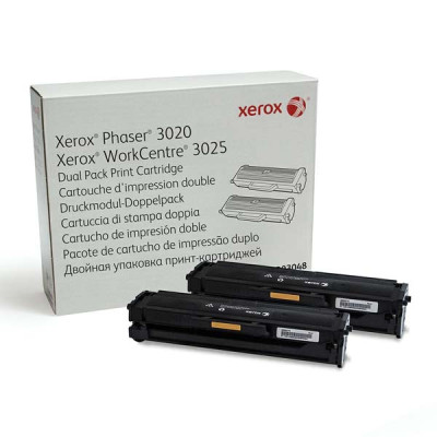 Originálny toner Xerox 106R03048, čierny, 2 × 1500 strán, 2-pack