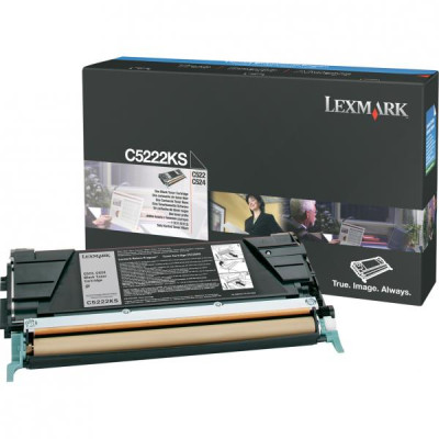 Originálny toner Lexmark C5222KS, čierny, 4000 strán