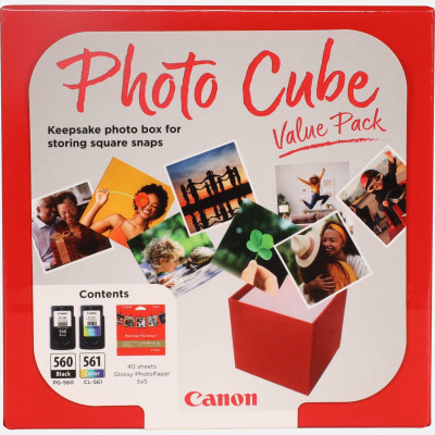 Originálny atrament Canon PG-560/CL-561 (3713C007), čierny/farebný, Fotopapír multipack