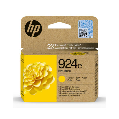 Originálny atrament HP 4K0U9NE (924e), žltý, 800 strán