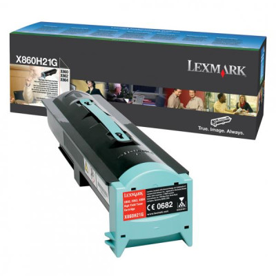Originálny toner Lexmark X860H21G, čierny, 35000 strán