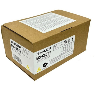 Originálny toner Sharp MX-C50TY, žltý, 13000 strán