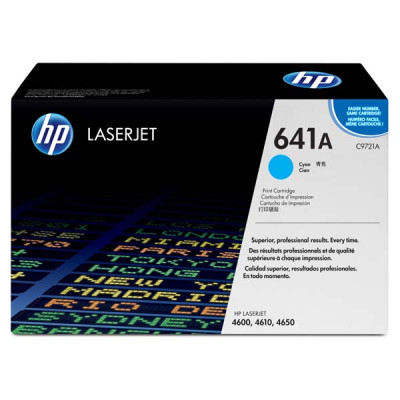 Originálny toner HP C9721A (641A), azúrový, 8000 strán