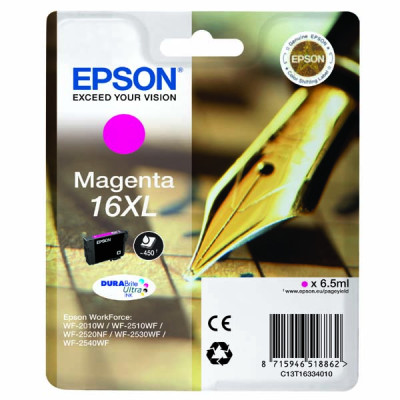 Originálny atrament Epson T1633 (C13T16334010), purpurový, 6,5 ml