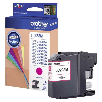 Originálny atrament Brother LC-223M, purpurový, 550 strán