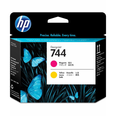 Originálna tlačová hlava HP F9J87A (744), purpurová / žltá