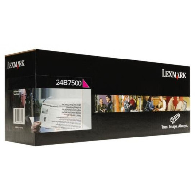 Originálny toner Lexmark 24B7500, purpurový, 6000 strán