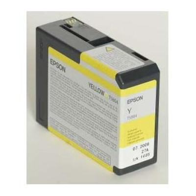 Originálny atrament Epson T5804 (C13T580400), žltý, 80 ml