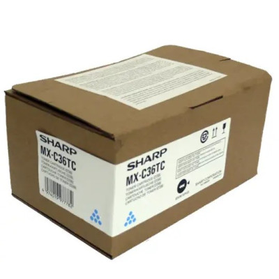 Sharp MX-C36TC (MXC36TC), originálny toner, modrý