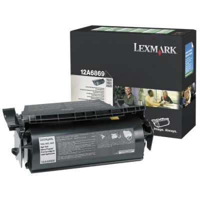 Originálny toner Lexmark 12A6869, čierny, 10000 strán