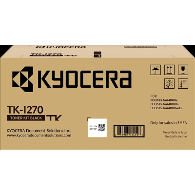 Kyocera TK-1270 (1T0C140NL0), originálny toner, čierny