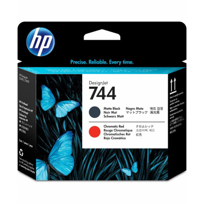 Originálna tlačová hlava HP F9J88A (744), matne čierna/chromaticky červená