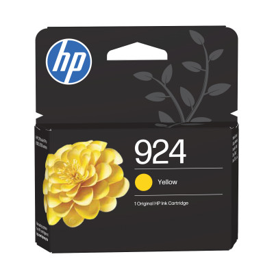 HP 4K0U5NE (924), originálny atrament, žltý