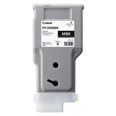 Originálny atrament Canon PFI-206MBk (5302B001), matne čierny, 300 ml