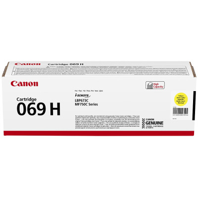 Originálny toner Canon 069HY (5095C002), žltý, 5900 strán