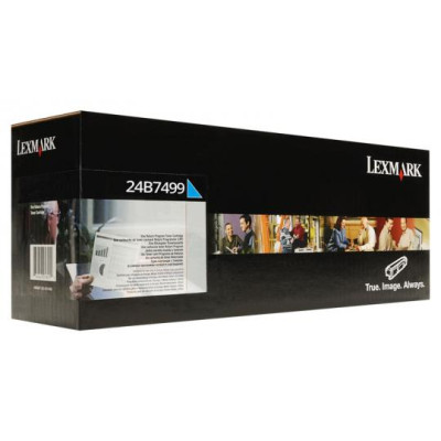 Originálny toner Lexmark 24B7499, azúrový, 6000 strán