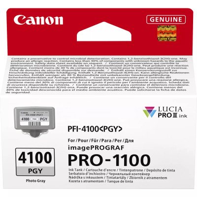 Originálny atrament Canon PFI-4100PGY (6784C001), photo šedý, 80 ml