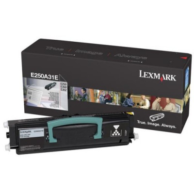 Originálny toner Lexmark E250A31E, čierny, 3500 strán