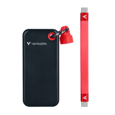 VERBATIM externí SSD 2TB Pocket USB3.2, 32196, červený