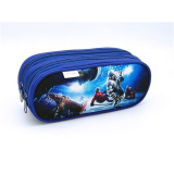 Etue Concorde Ľadový hokej, 2 zipsy, modrá