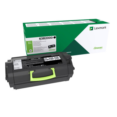 Originálny toner Lexmark 63B2000, čierny, 110000 strán