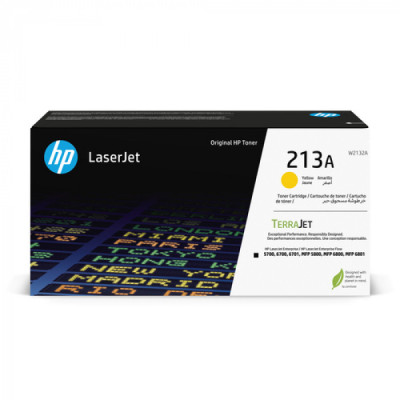 Originálny toner HP W2132A (213A), žltý, 3000 strán
