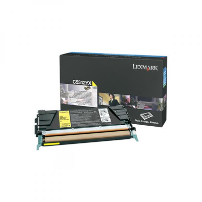 Originálny toner Lexmark C5342YX, žltý, 7000 strán