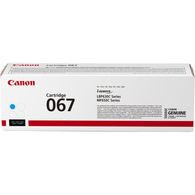 Originálny toner Canon 067C (5101C002), azúrový, 1250 strán
