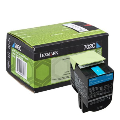 Originálny toner Lexmark 70C20C0 (70C20CE), azúrový, 1000 strán