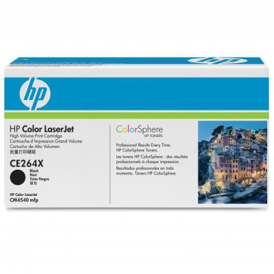 Originálny toner HP CE264X (646X), čierny, 17000 strán