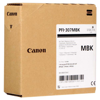 Originálny atrament Canon PFI-307MBk (9810B001), matne čierny, 330 ml