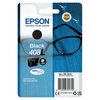 Originálny atrament Epson T09K1 (C13T09K14010, 408L), čierny, 36,9 ml, XL
